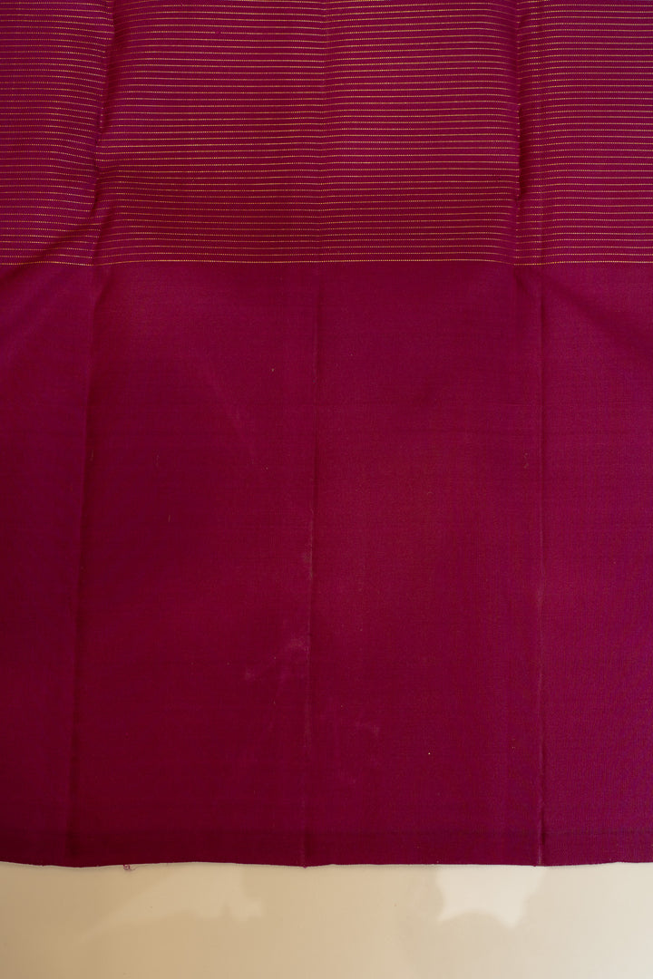 Salmon peach vairaoosi pure Kanchipuram silk saree