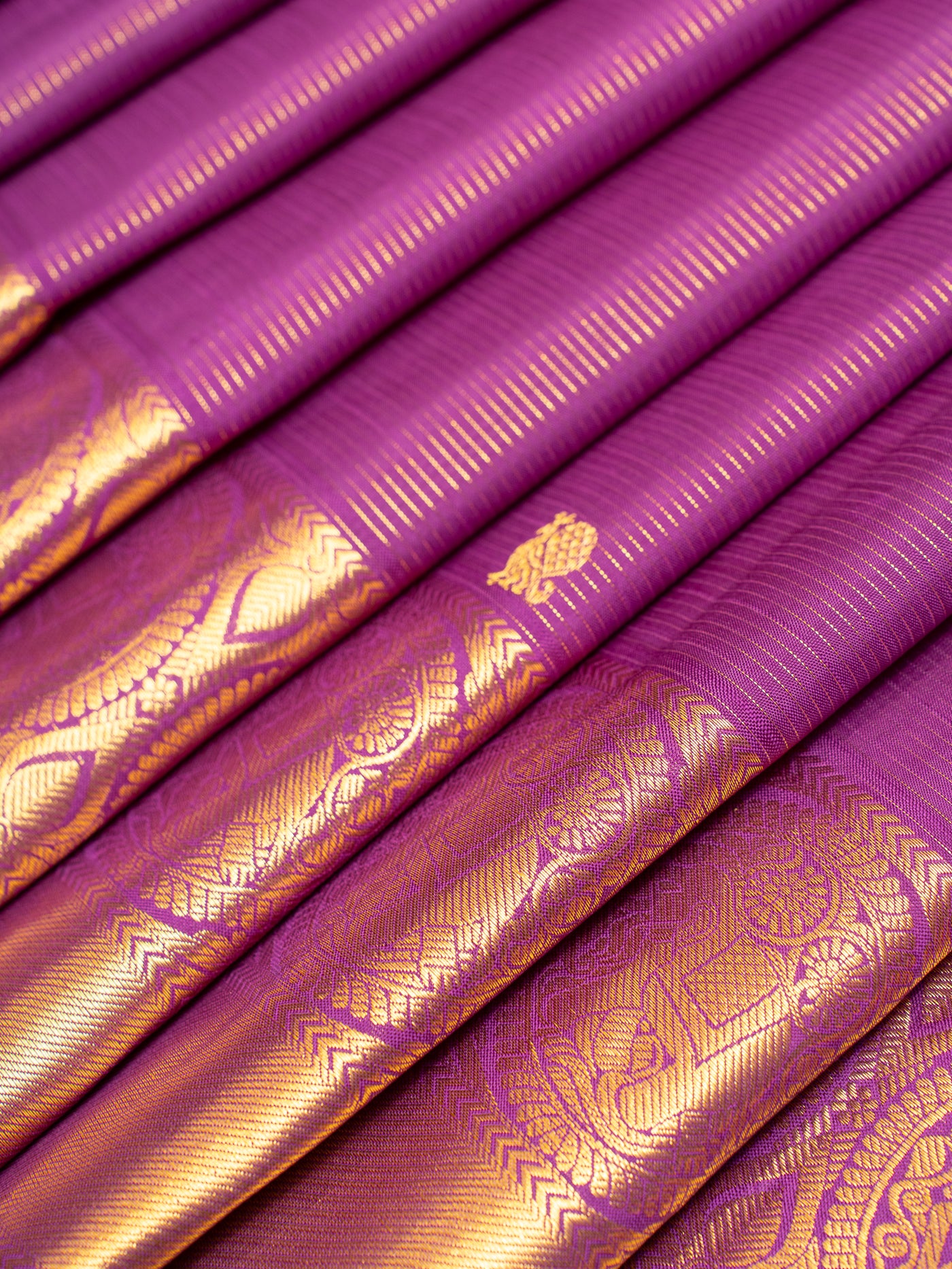 Purple Vairaoosi Pure Kanchipuram Silk Saree