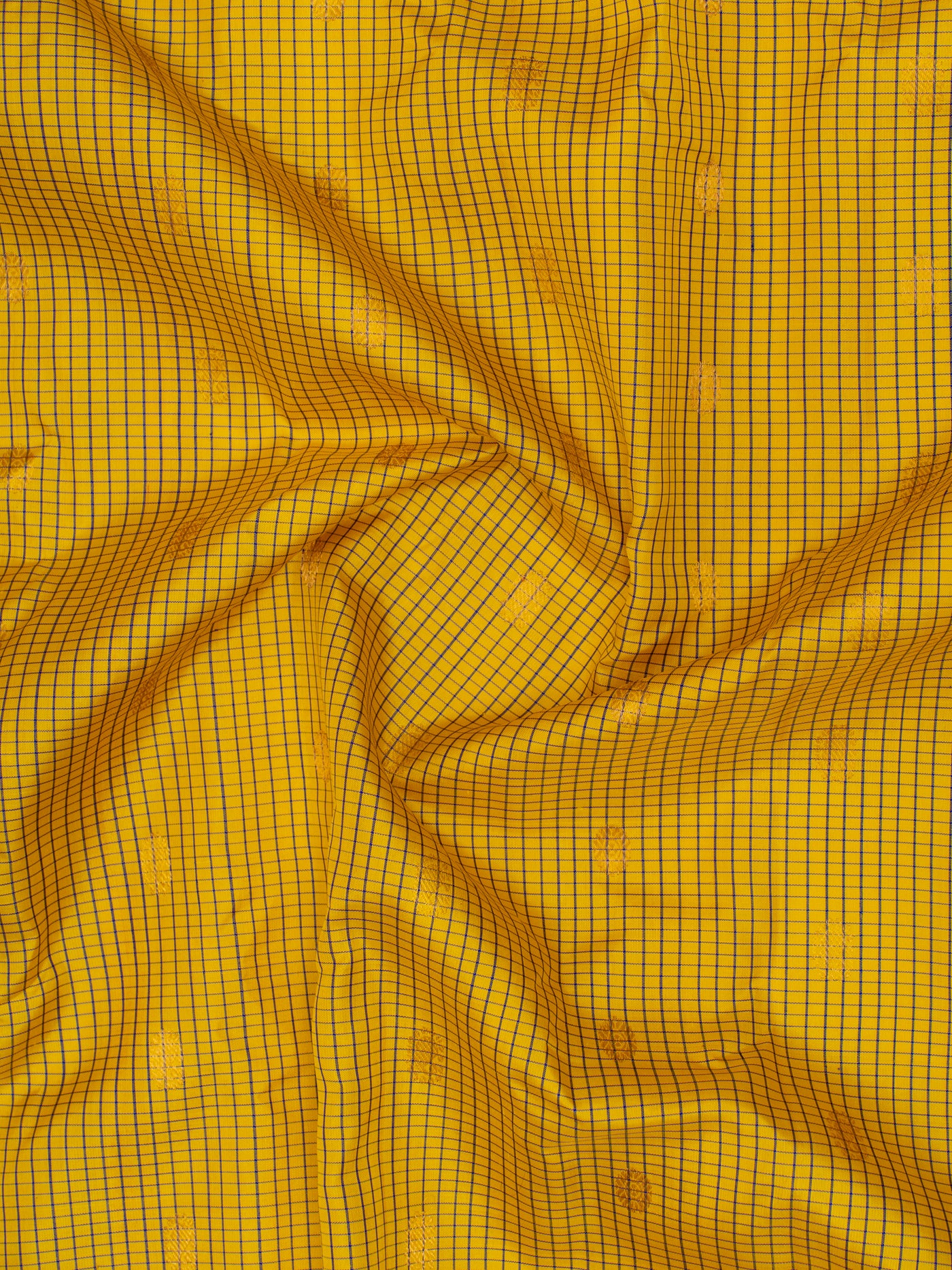 Yellow and MS Blue pure gadwal silk saree