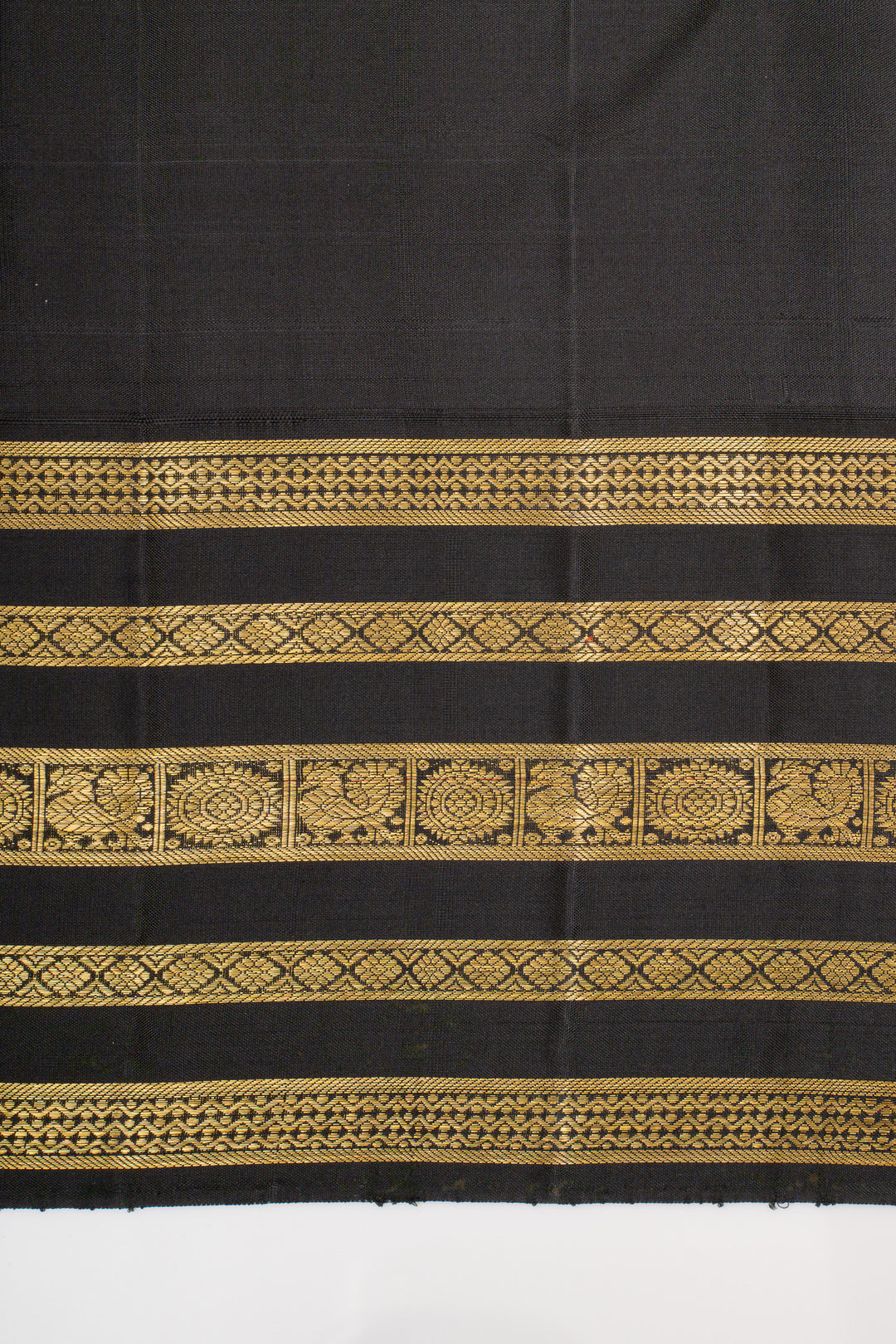 Burberry checks pure kanchipuram silk saree