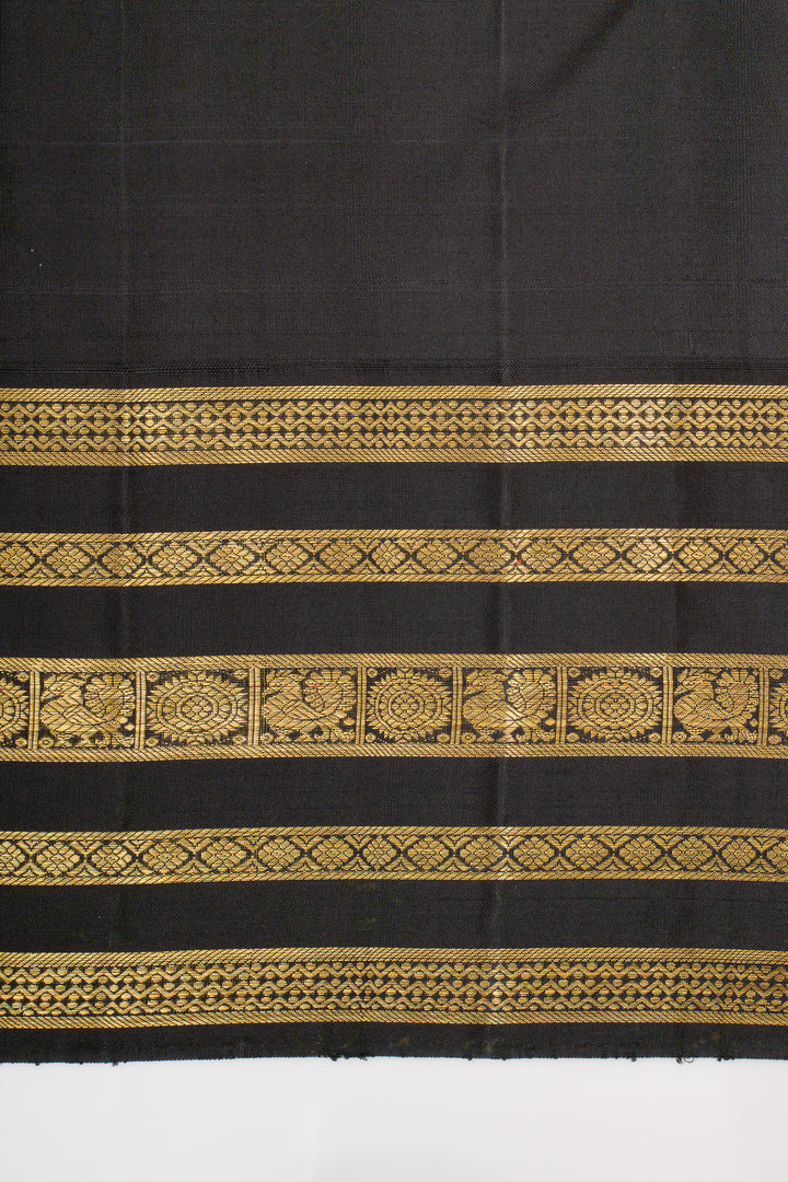 Burberry checks pure kanchipuram silk saree