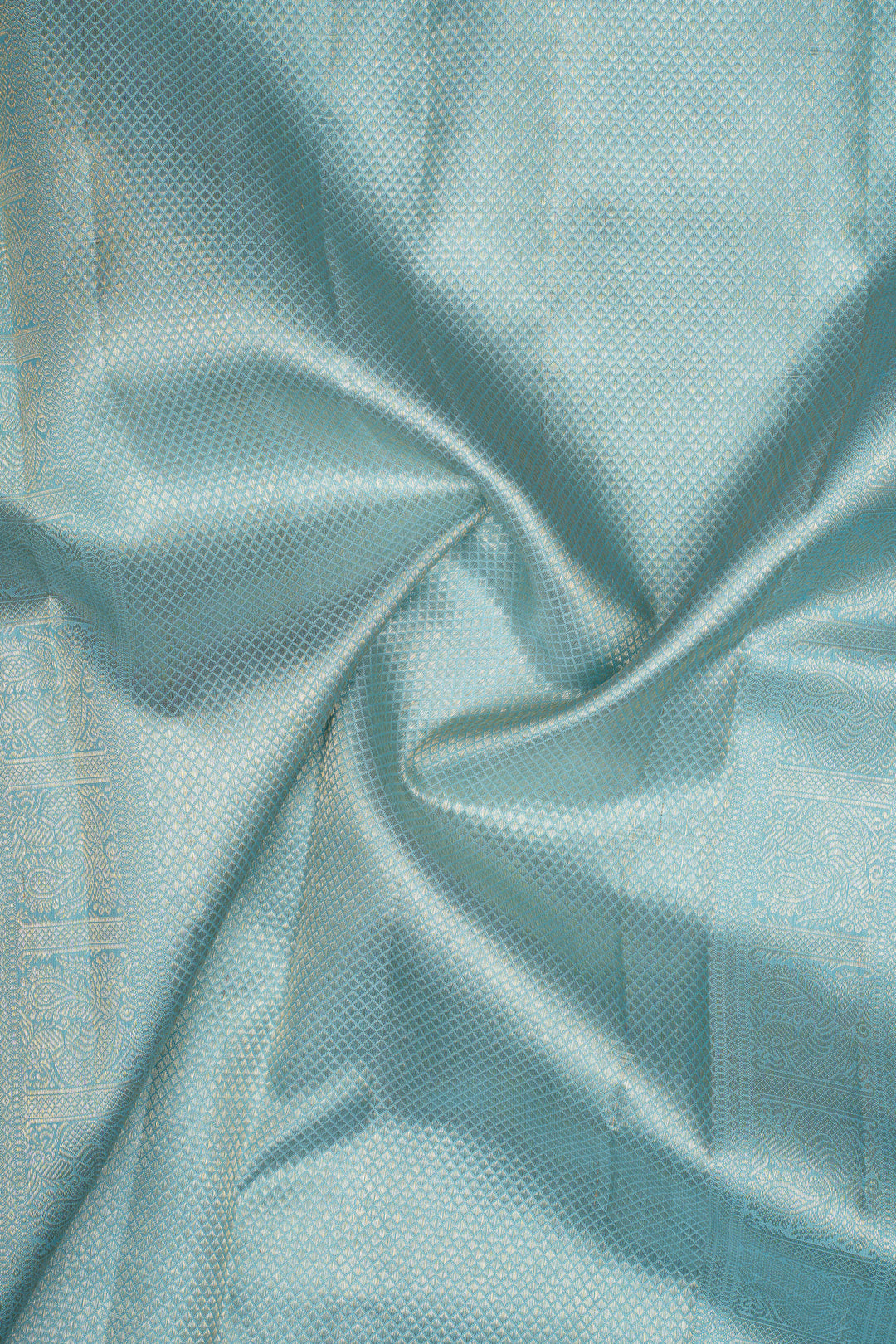 Purple zari checks pure kanchipuram silk saree