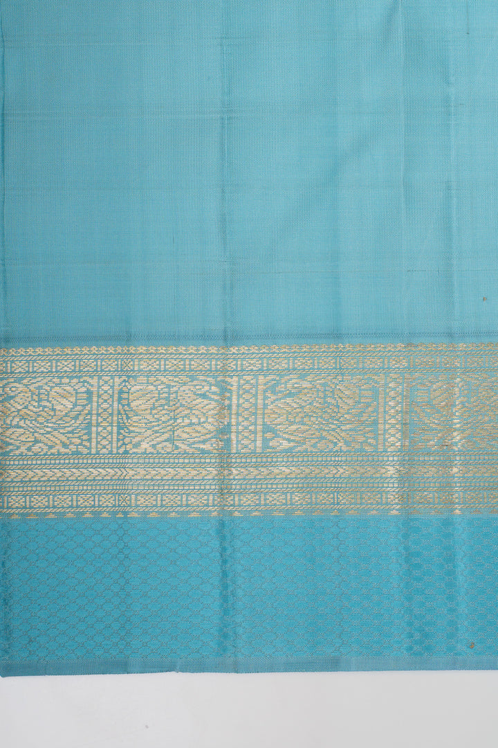 Purple zari checks pure kanchipuram silk saree