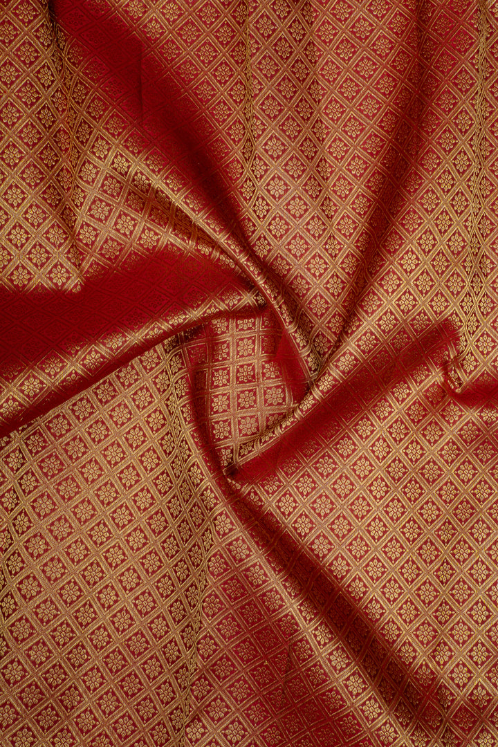 Maroon Traditional Pure Kanchipuram Silk Saree