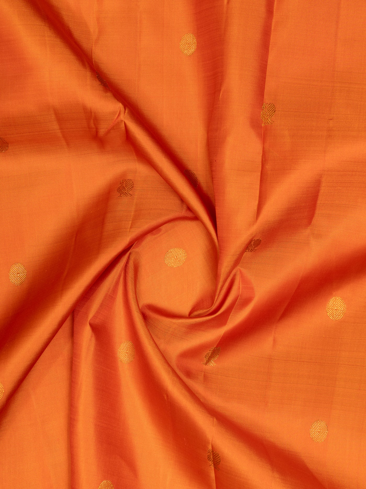 Orange Traditional Pure Kanchipuram Silk Saree