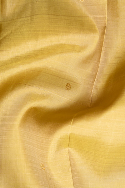 Golden Green and Maroon Pure Zari Kanchipuram Silk Saree - Clio Silks