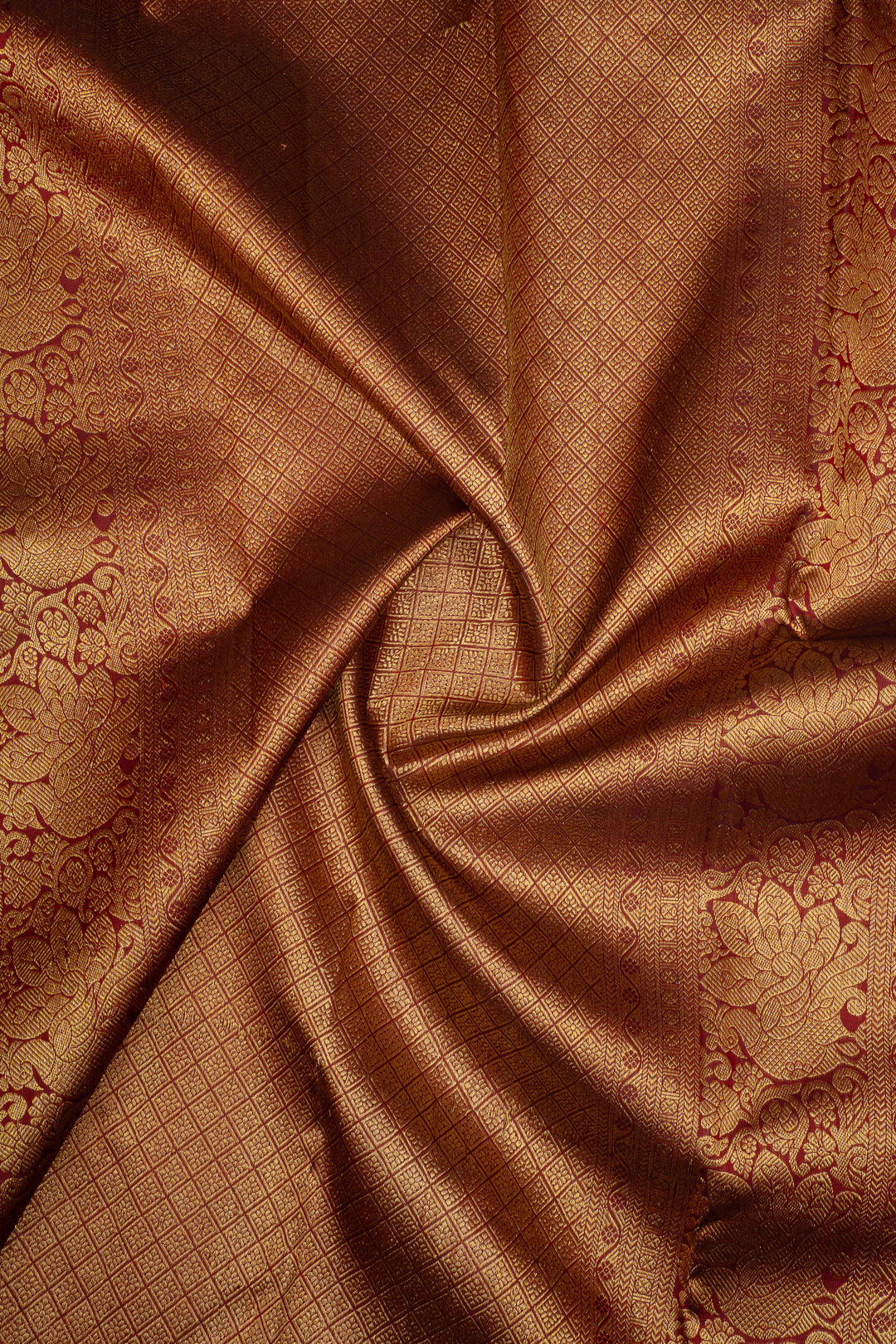 Mustard Traditional Pure Kanchipuram Silk Saree