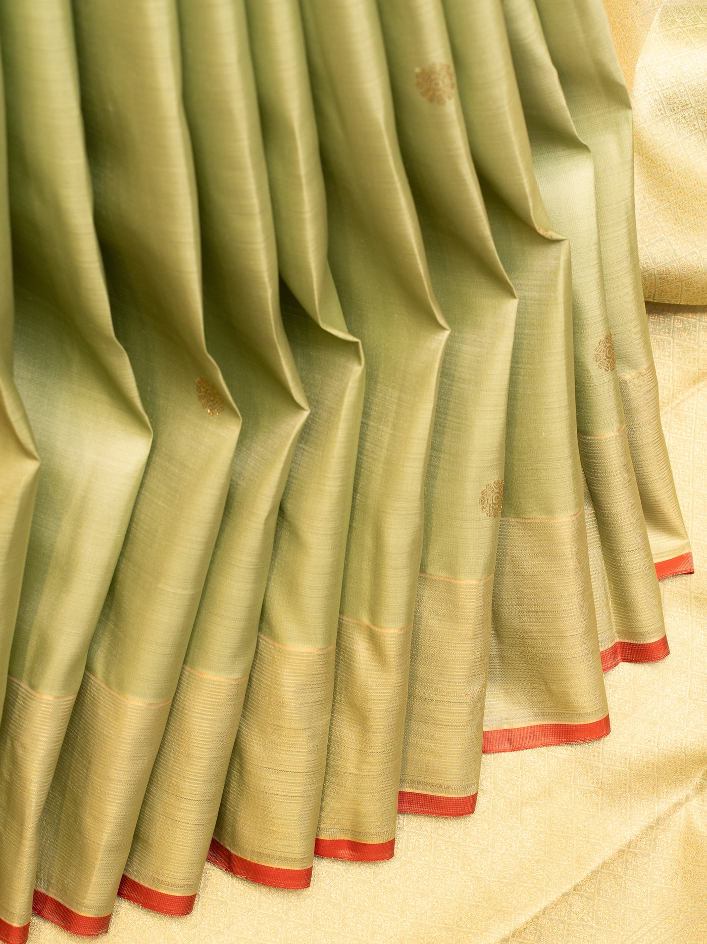 Mint Green Traditional Pure Kanjivaram Silk Saree