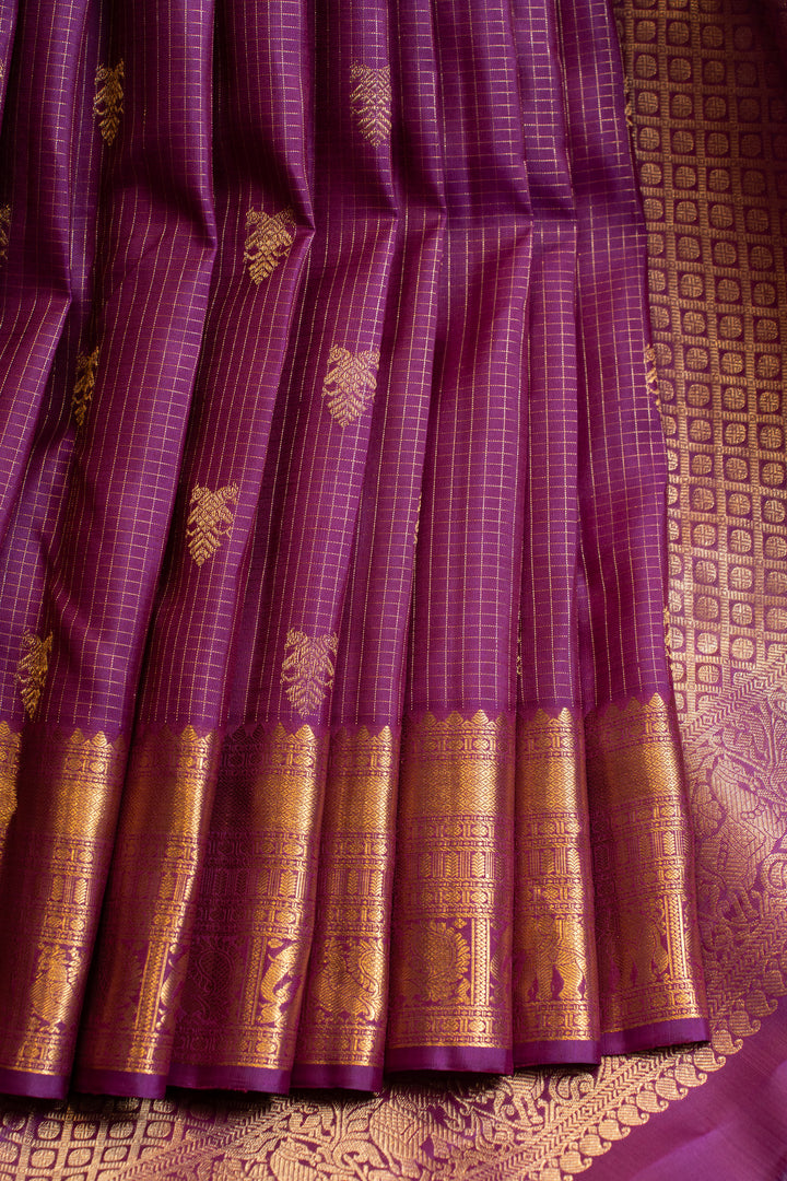 Vadamalli vairaoosi iruthalaipakshi pure Kanchipuram silk saree