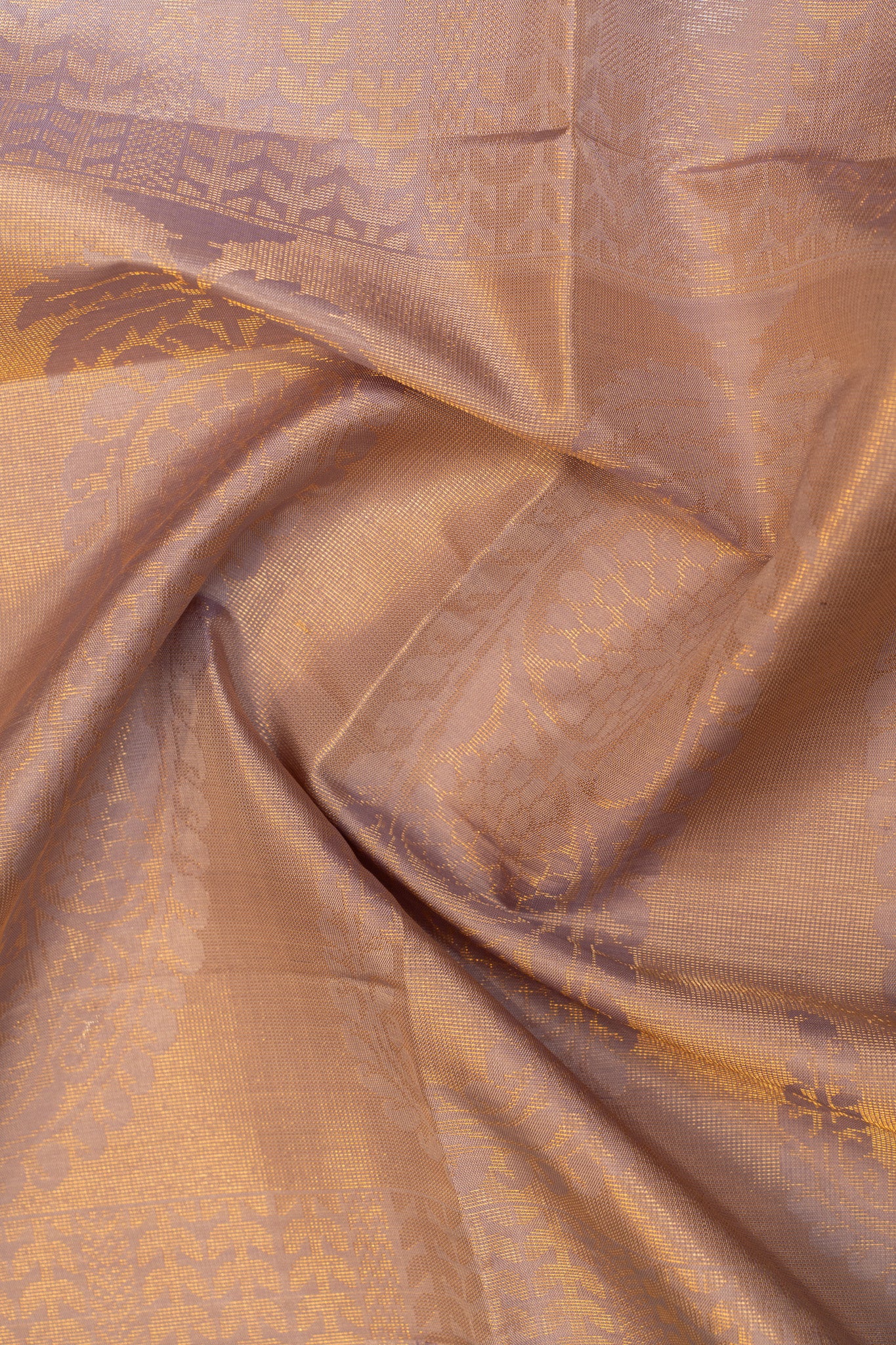 Peacock blue and lilac pure soft silk saree