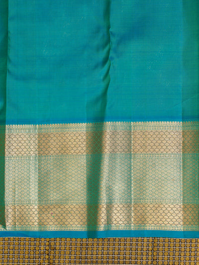 Dark Blue Lakshabutta Zari Brocade Pure Kanchipuram Silk Saree