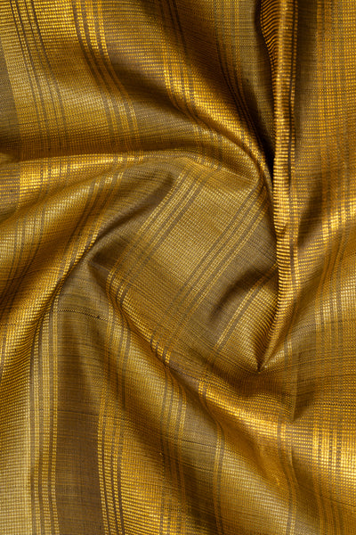 Maroon Zari Stripes Pure Kanchipuram Silk Saree - Clio Silks