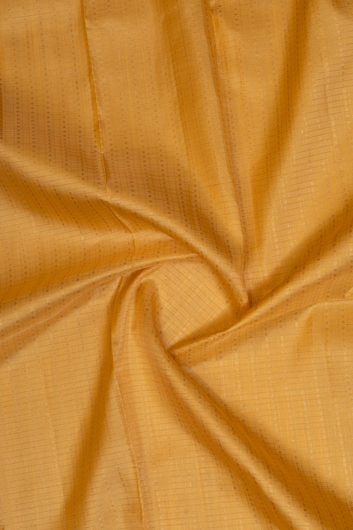 Pastel yellow lakshadeepam pure Kanchipuram silk saree