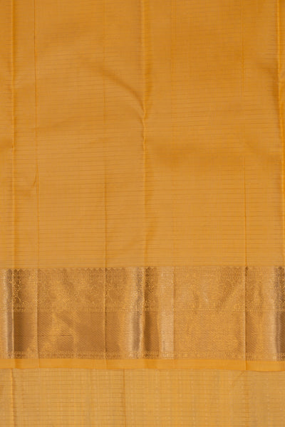 Pastel yellow lakshadeepam pure Kanchipuram silk saree