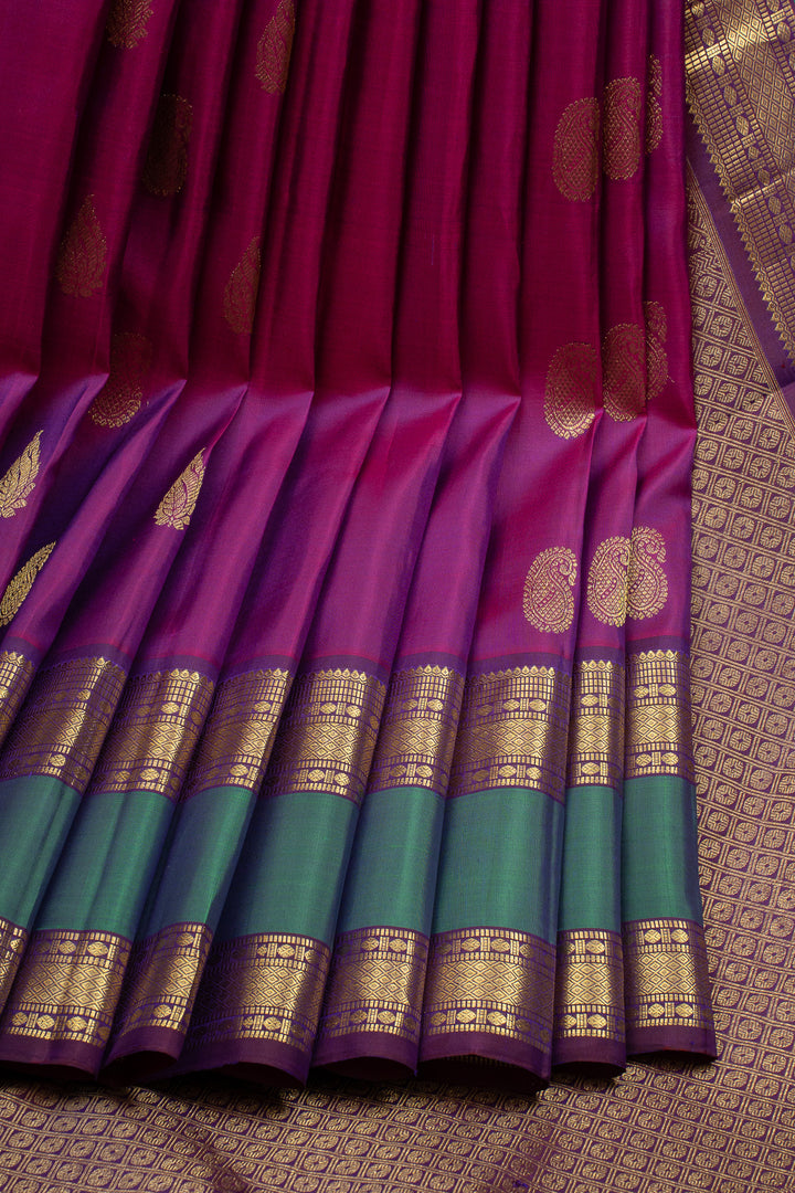 Purple Traditional Pure Kanchipuram Silk Saree