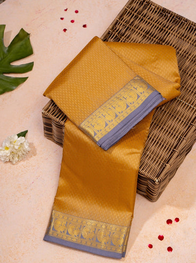 Dijon Gold Pure Soft Silk Saree - Clio Silks