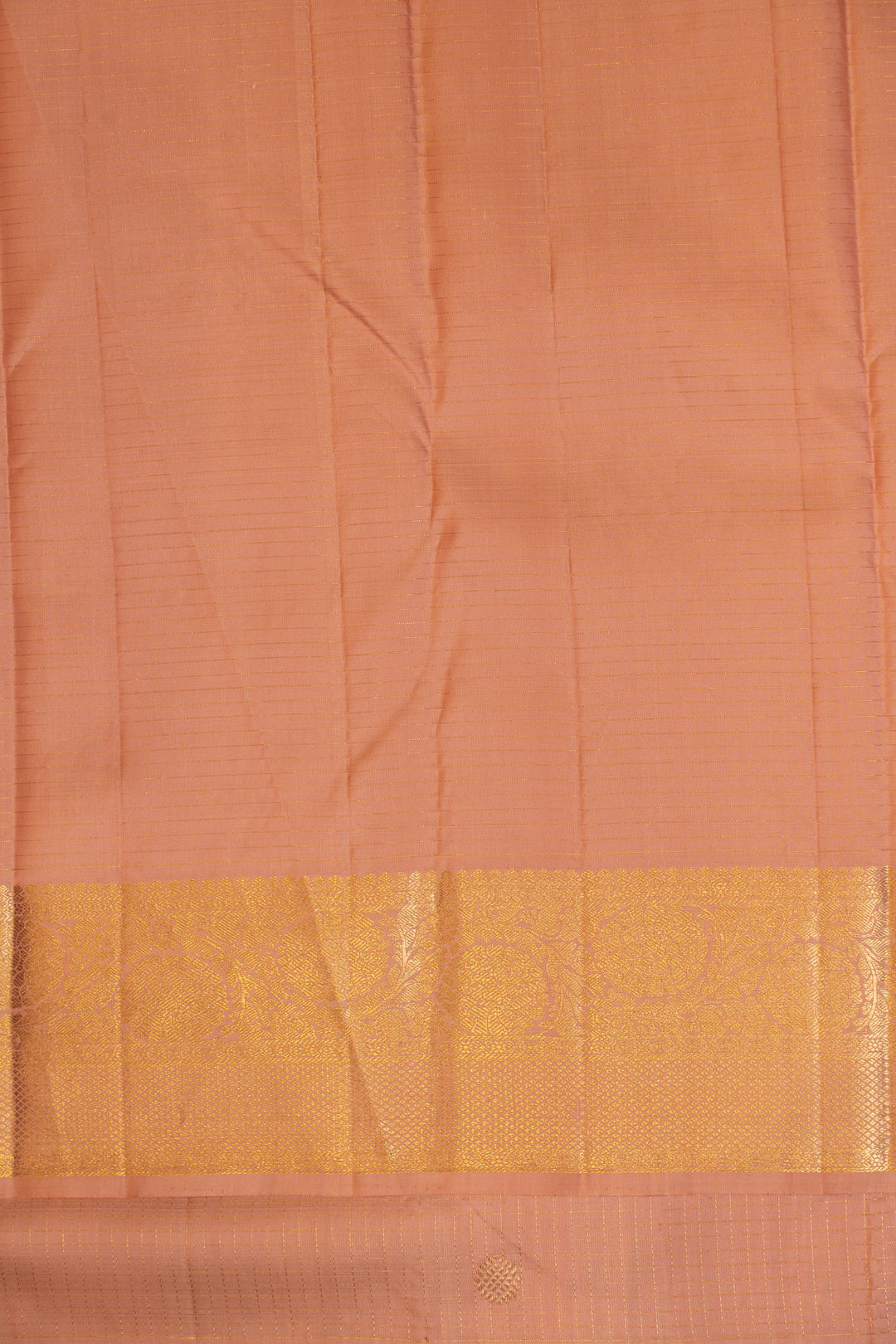 Rose pink zari checks pure Kanchipuram silk saree