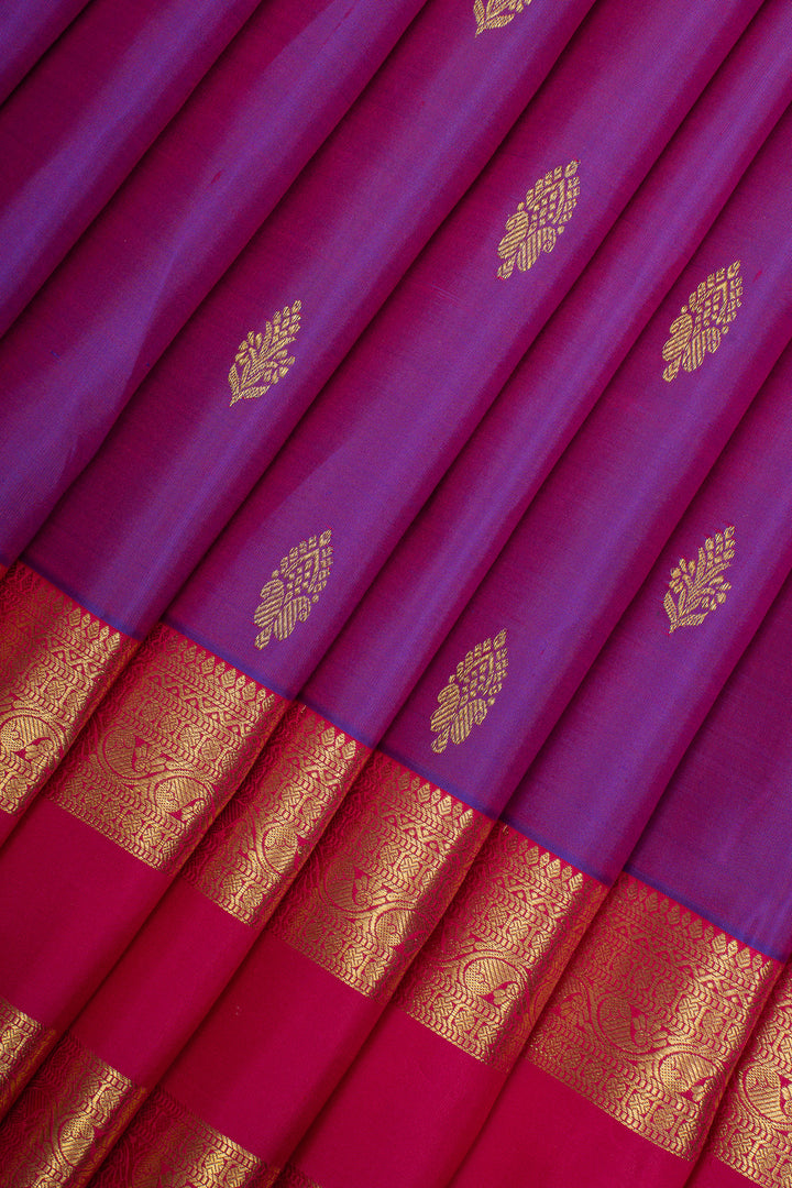 Purple Traditional Pure Kanchipuram Silk Saree