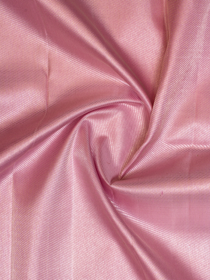 Peach Half & Half Brocade Pure Kanchipuram Silk Saree - Clio Silks