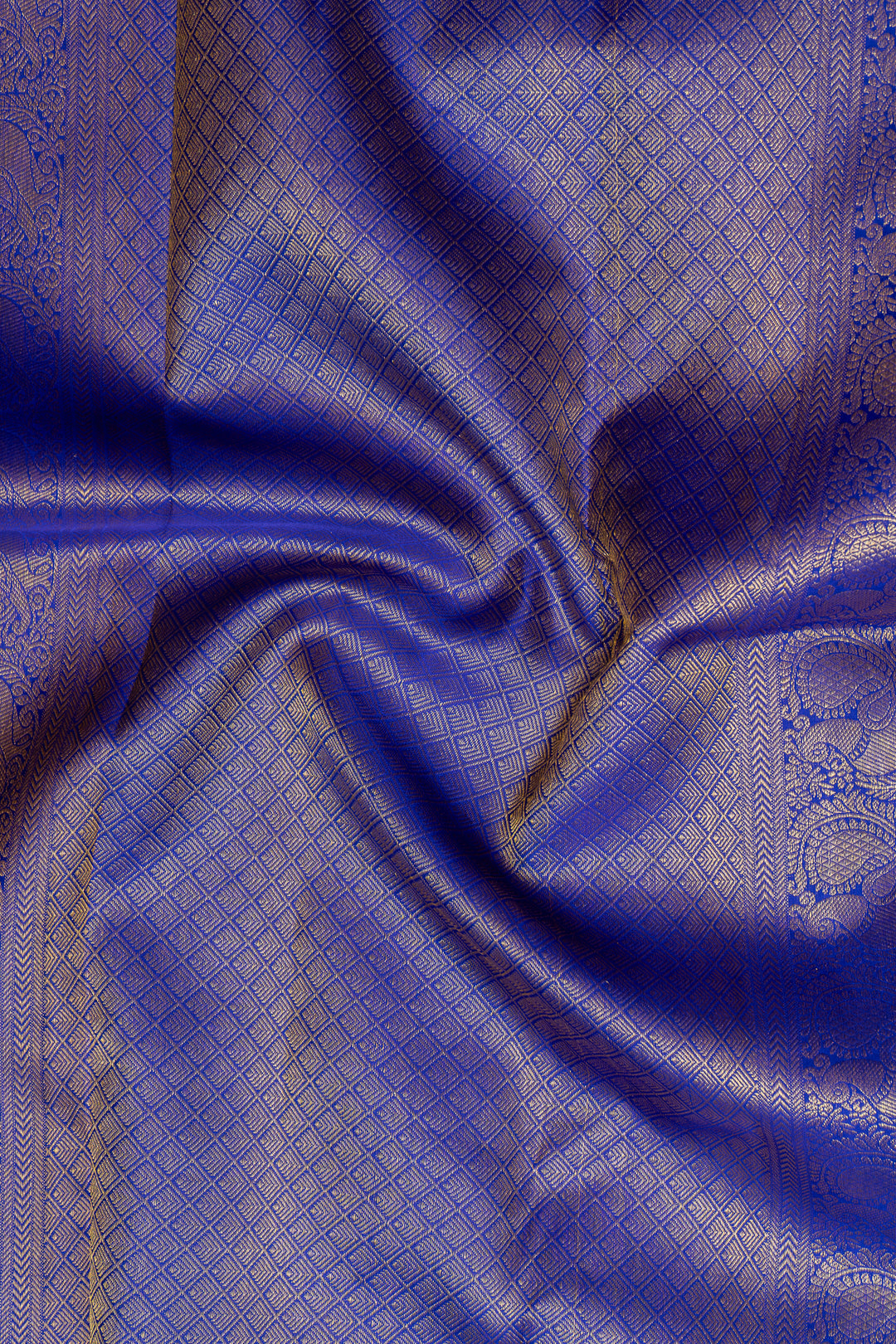 Rose Pink and Purple Pure Kanchipuram Silk Saree - Clio Silks