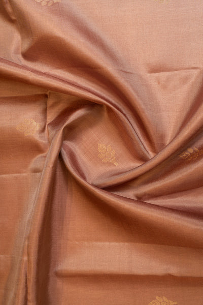 Mauve beige Paithani pure soft silk saree