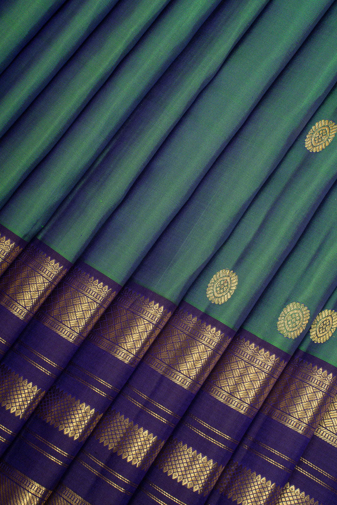Green Traditional Pure Kanchipuram Silk Saree