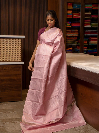 Pink Kanjeevaram Silk Saree | Pink Kanchipuram Silk