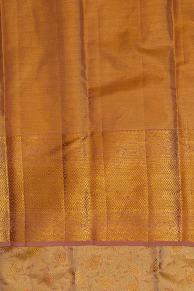 Lilac tissue pure Kanchipuram silk saree