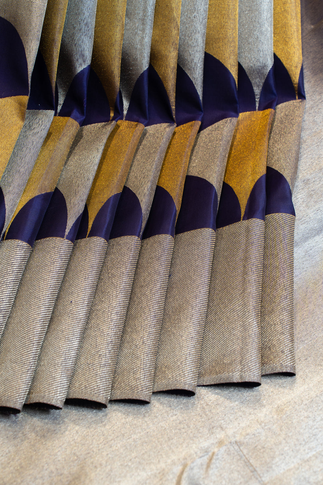 Aubergine purple pure Kanchipuram silk saree