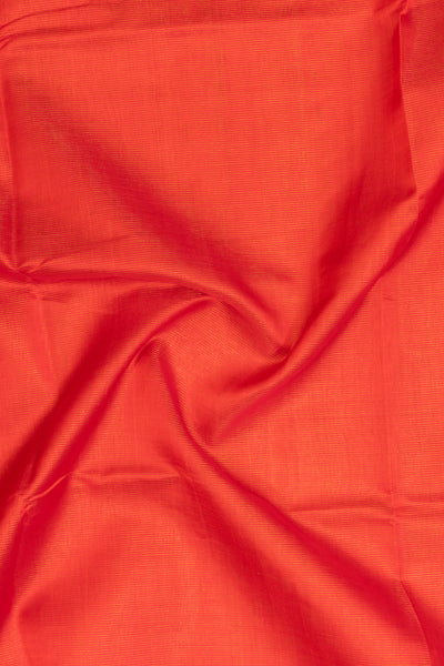 Red and green pure silk cotton saree