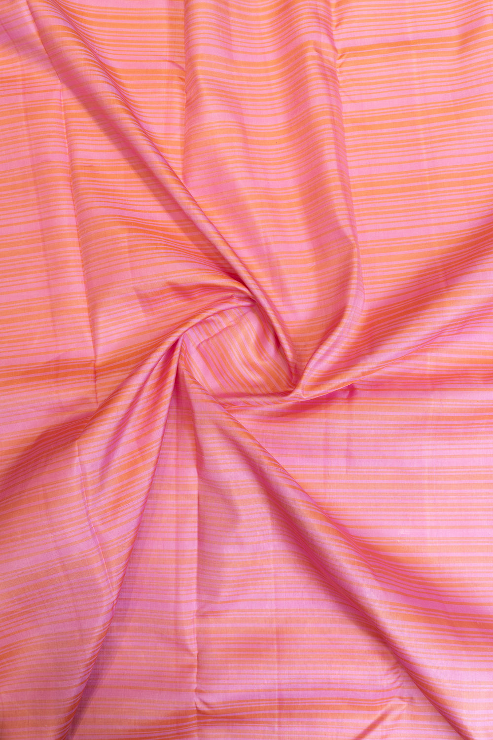 Pink stripes and purple pure Kanchipuram silk saree