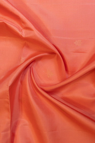 Flamingo pink and lilac pure soft silk saree