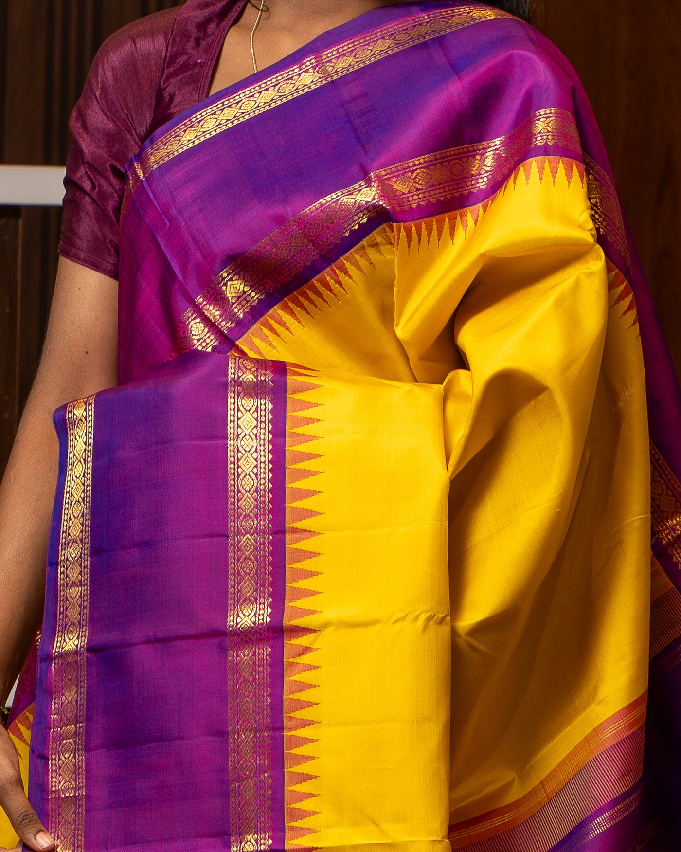 Yellow Silk Saree | Yellow Saree