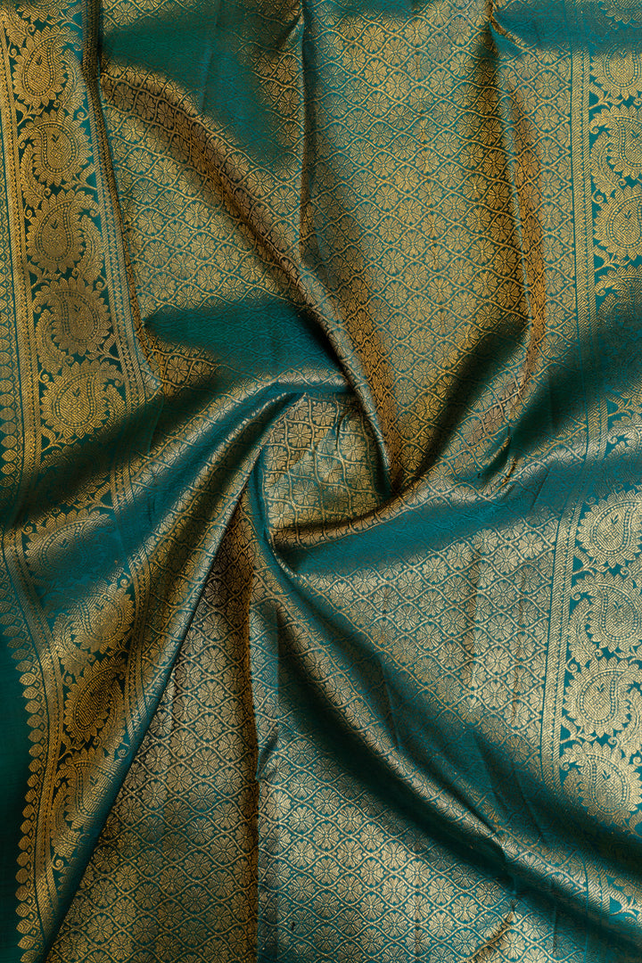 Maroon and purple pure Kanchipuram silk saree