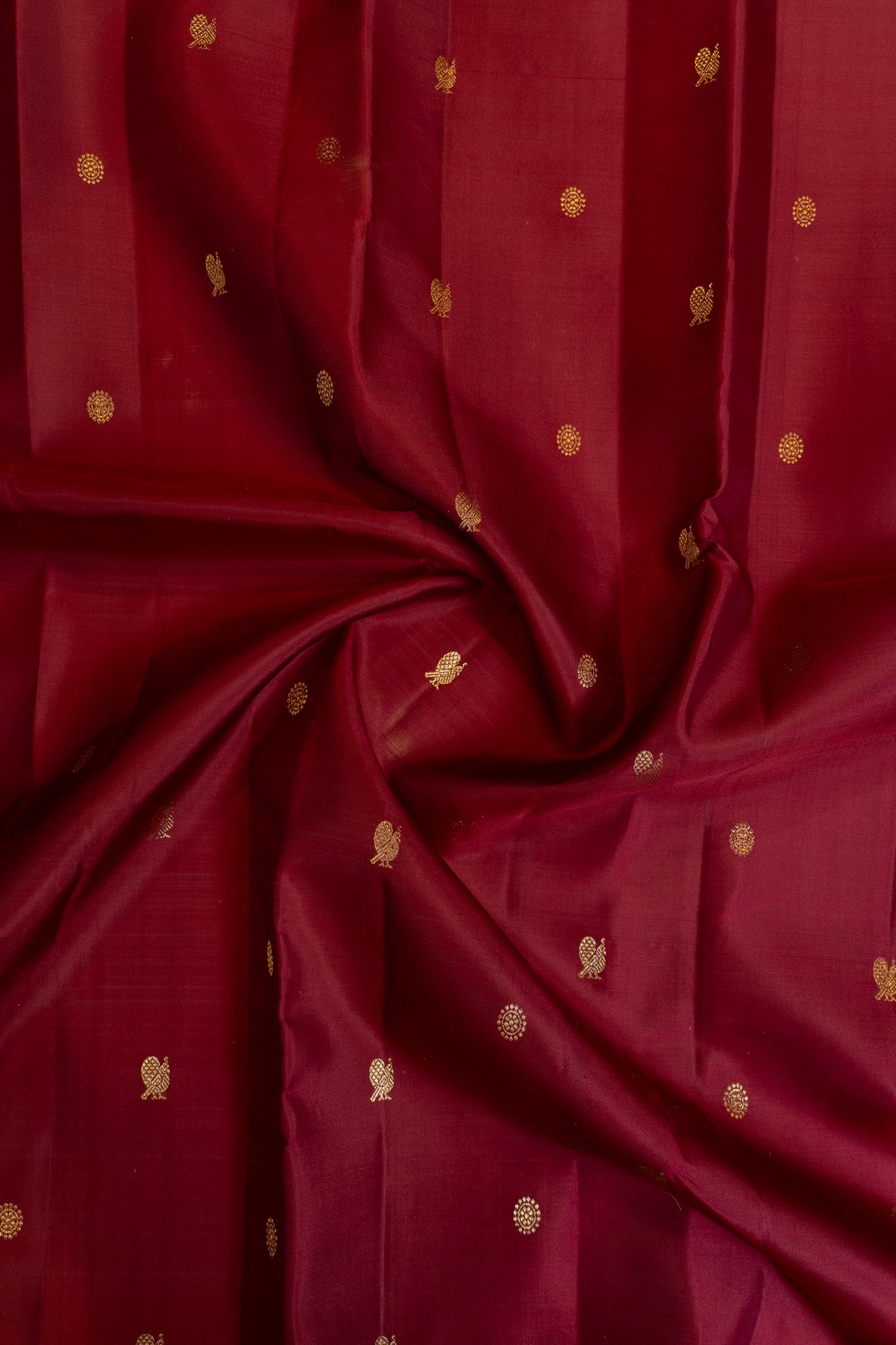 Boysenberry purple traditional pure Kanchipuram silk saree