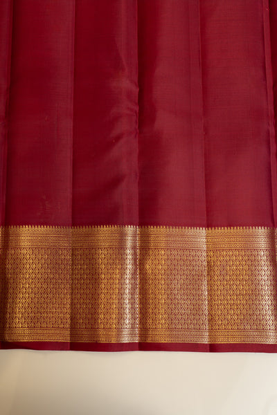 Boysenberry purple traditional pure Kanchipuram silk saree