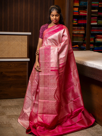 Pink Brocade Kanchipuram Silk