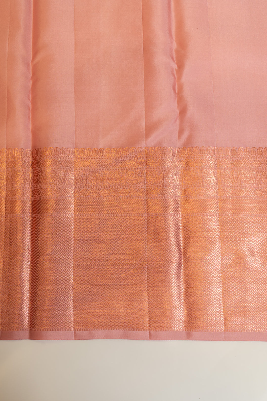 Lilac brocade pure Kanchipuram silk saree