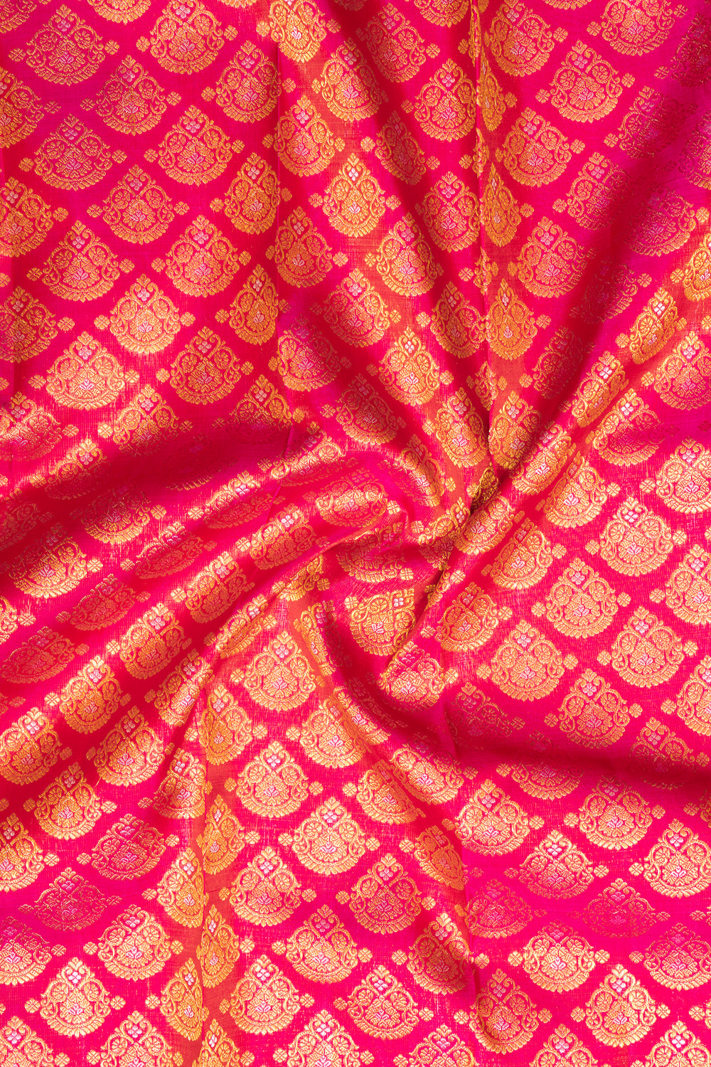 Rani Pink Zari Brocade Pure Kanchipuram Silk Saree - Clio Silks