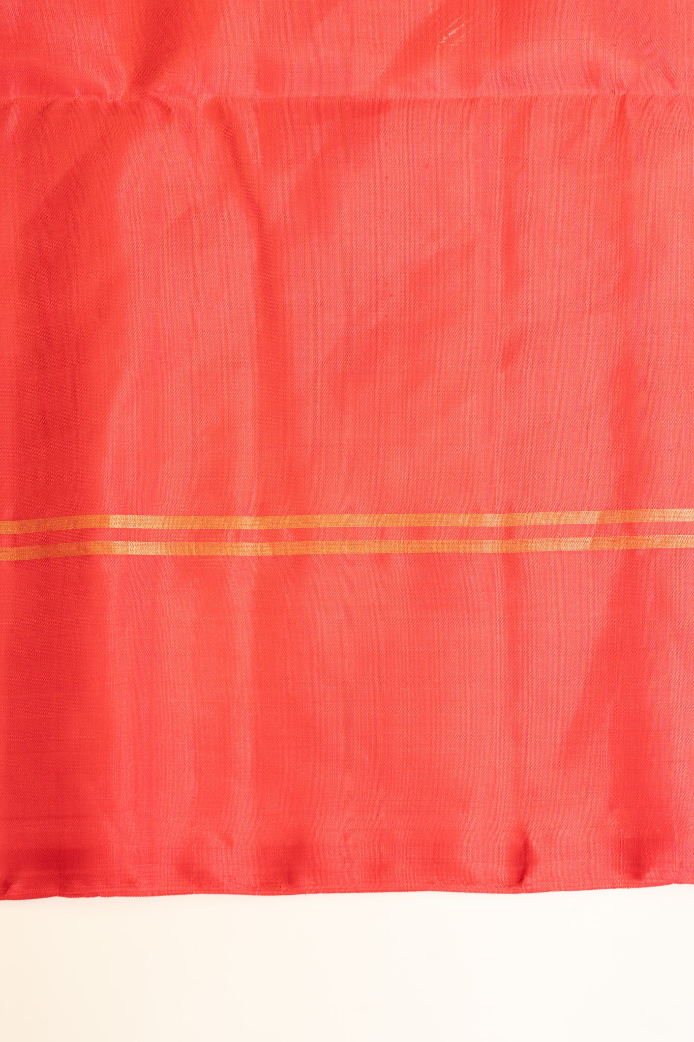 Black and peach stripes pure soft silk saree