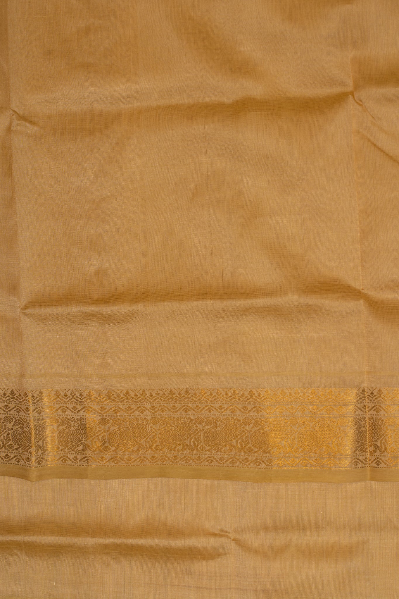 Cream pure silk cotton saree