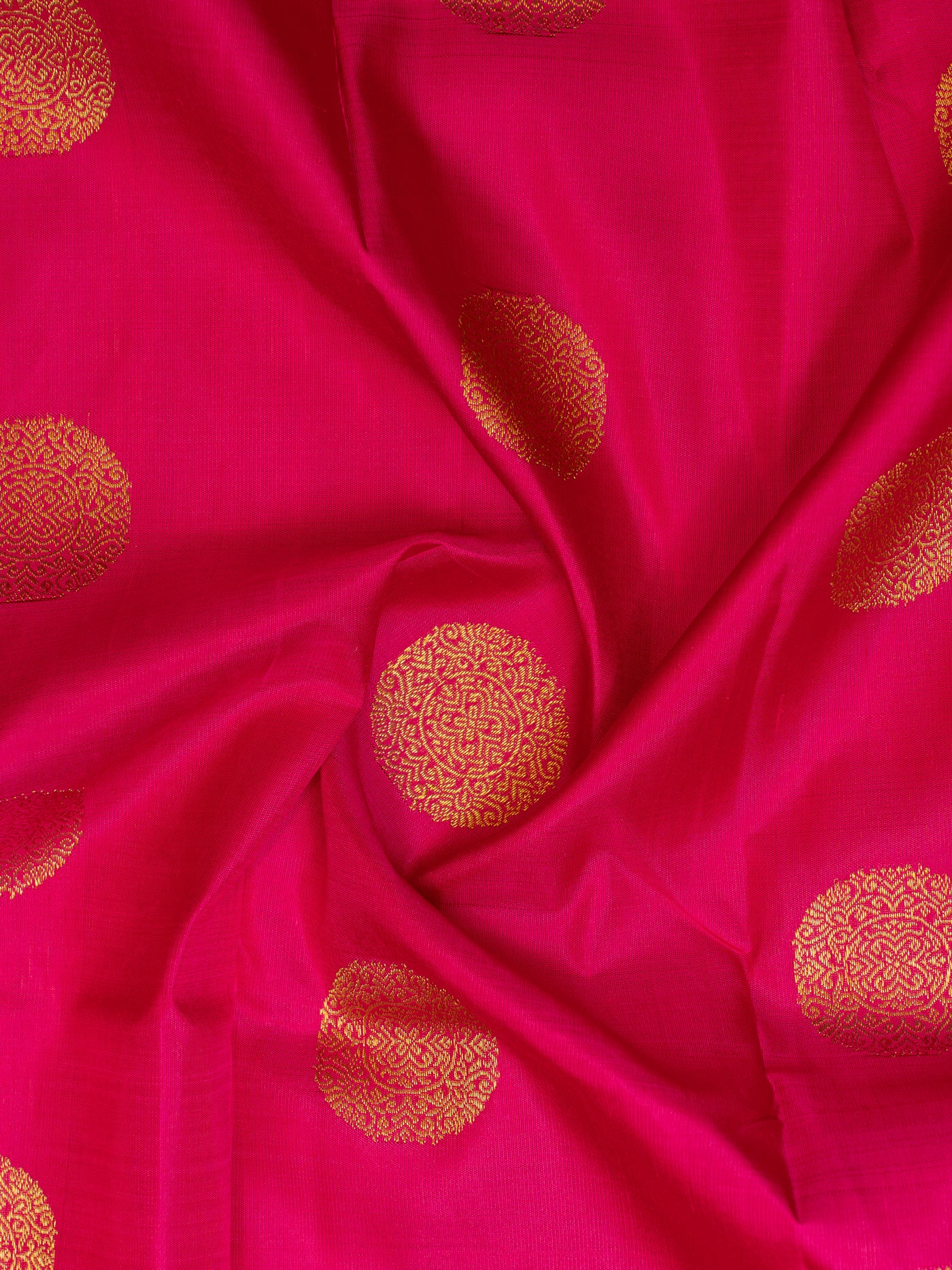 Magenta and baby pink pure Kanchipuram silk saree