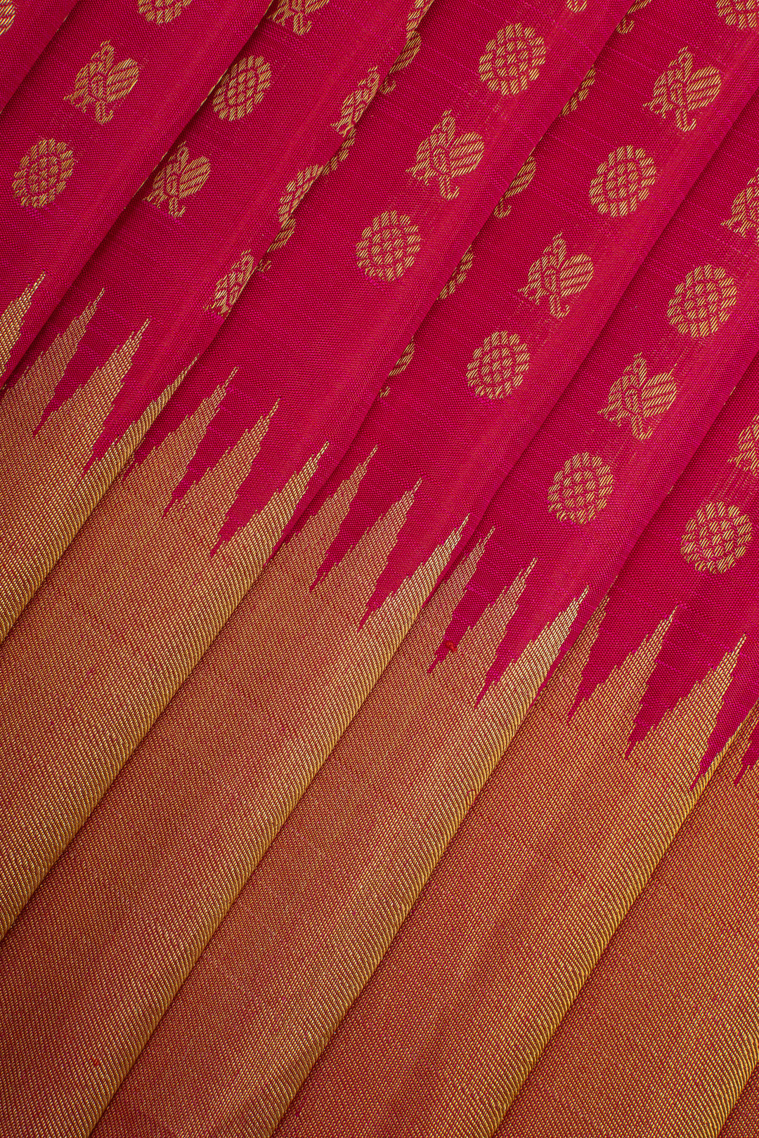 Pink Annapakshi 8 Kol Pure Kanchipuram Silk Saree