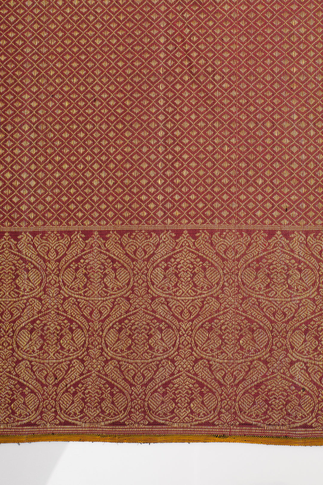 Bottle Green and Magenta Pichwai Brocade Pure Kanchipuram Silk Saree