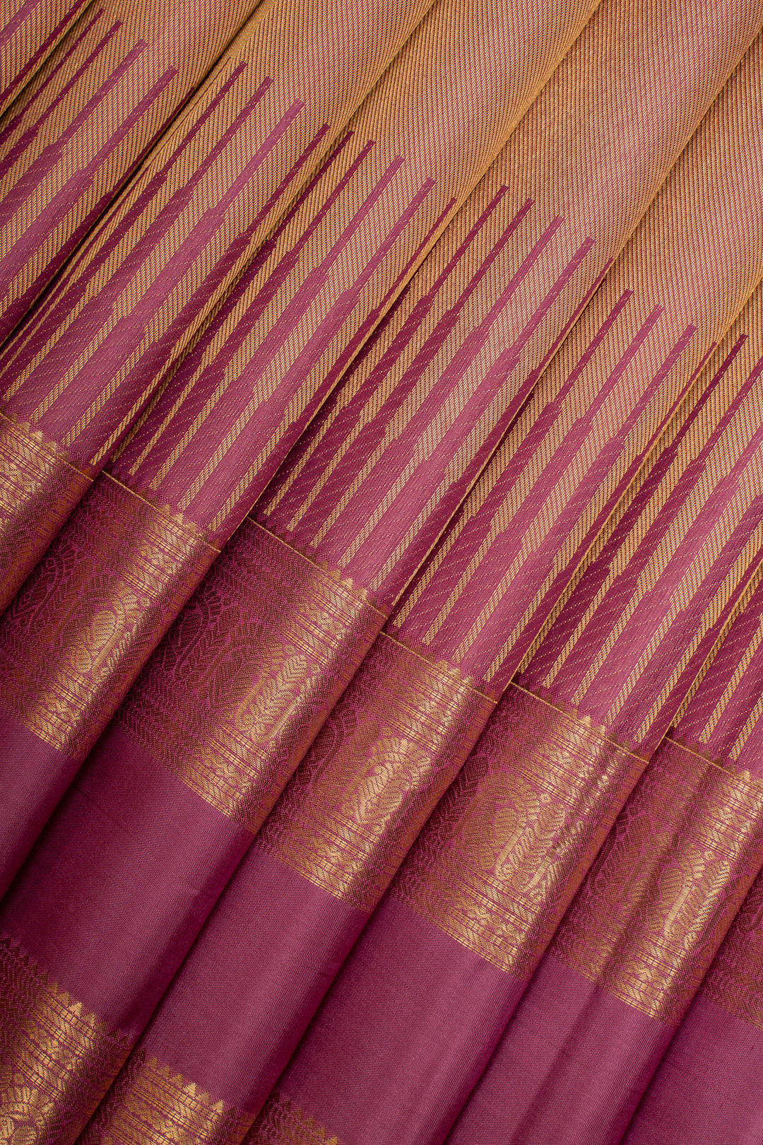 Gold brocade pure kanchipuram silk saree