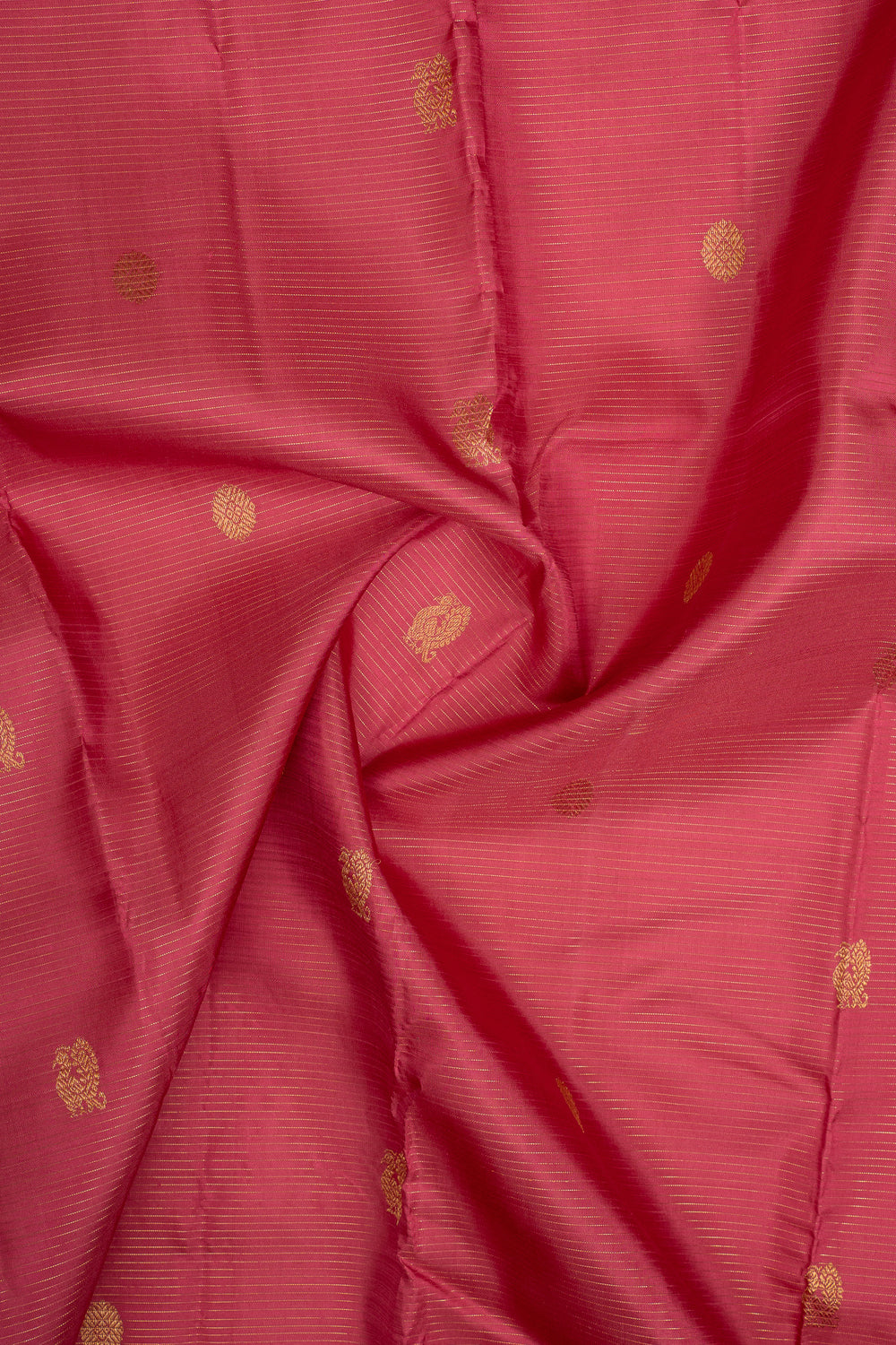 Pink stripes pure kanchipuram silk saree