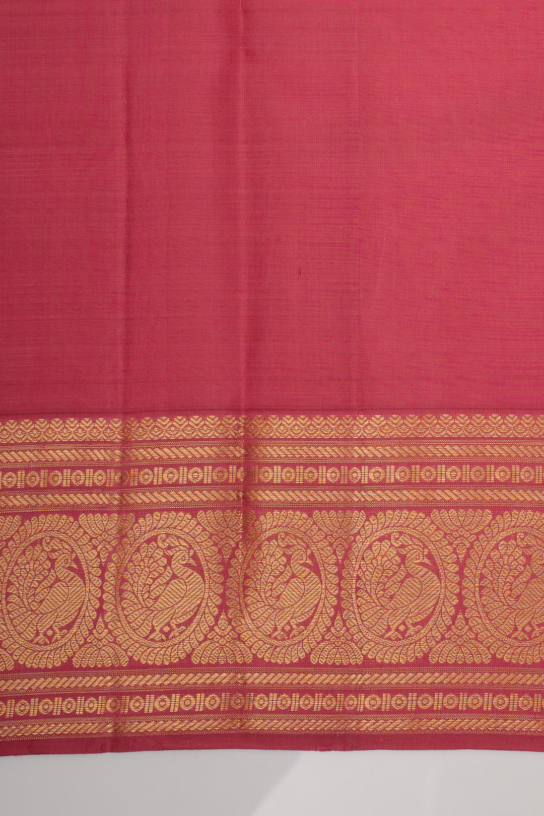 Pink stripes pure kanchipuram silk saree