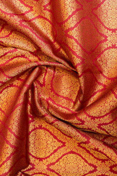 Maroon thilakam brocade pure soft silk saree