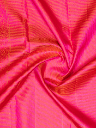 Magenta Thread Brocade Kanchipuram Silk Saree - Clio Silks