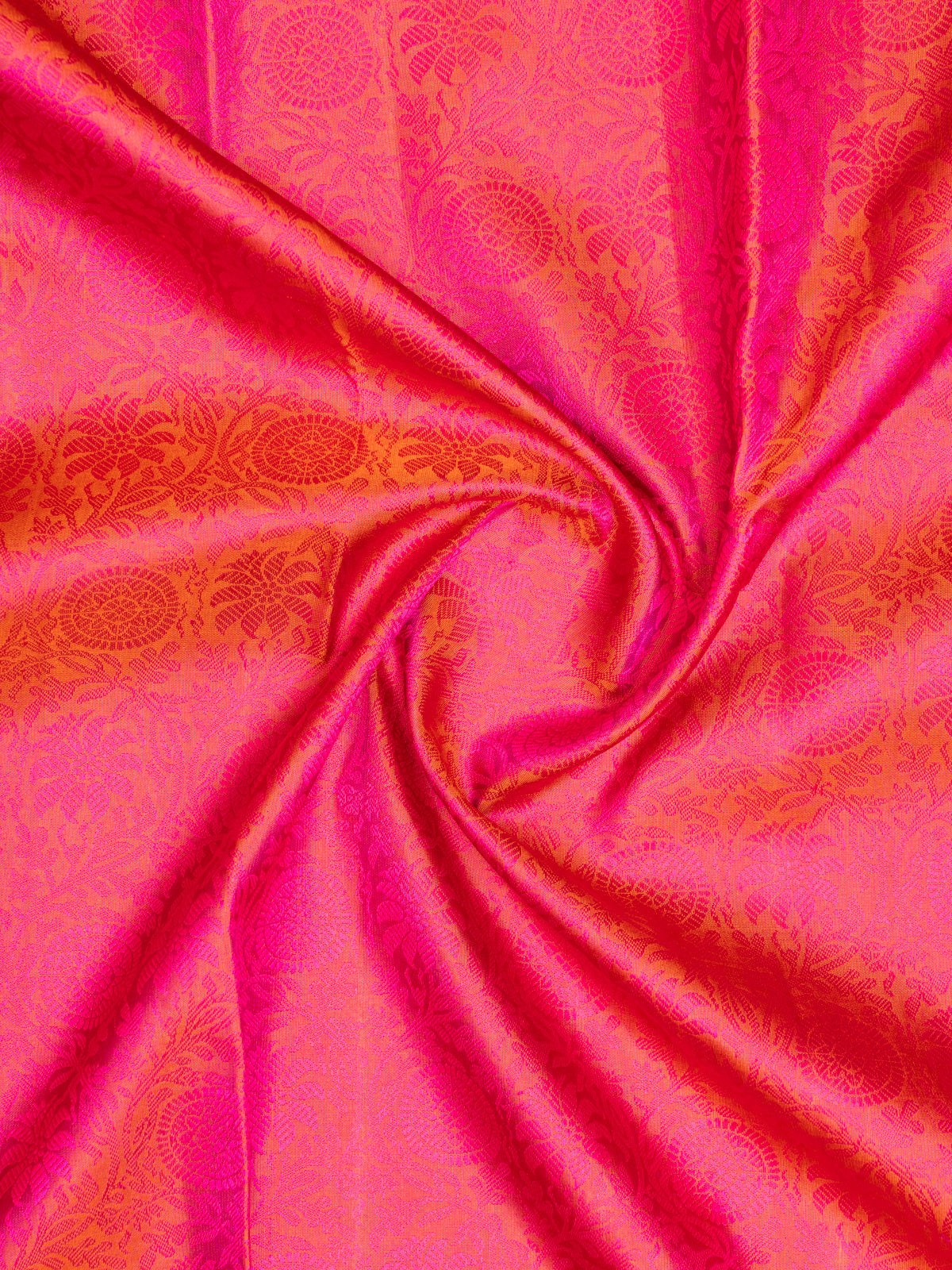 Magenta Thread Brocade Kanchipuram Silk Saree - Clio Silks